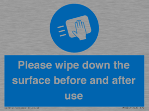 Please wipe down the surface before and after use